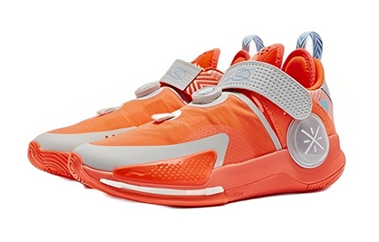Lookbook Li-Ning Wade Fission 7 V2 Mid 'Oren Neon Kelabu' ABPR047-13