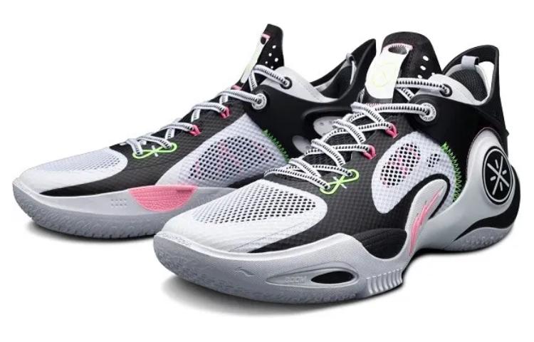 Lookbook LiNing李寧 裂變8 耐磨透氣 低筒 籃球鞋 男款 白黑