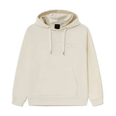 Li-Ning Wade Series Alphabet Print Fleece Hoodie Unisex White Winter Edition AWDS115-6