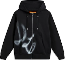 Li-Ning Wade Series Black Fleece Hoodie with Letter Print AWDTD21-4 Li-Ning Wade Series Black Fleece Hoodie with Letter Print AWDTD21-4