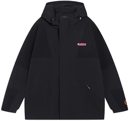 Li-Ning Wade Series Black Hooded Windbreaker Jacket with Logo for Men AFDT085-6 Order Li-Ning Wade Series Black Hooded Windbreaker Jacket with Logo for Men AFDT085-6