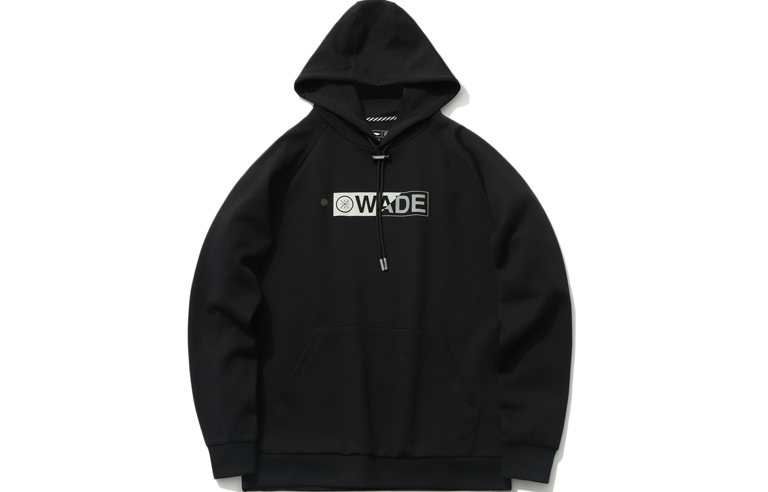 Li-Ning Wade Series Black Hoodie - Sports Casual Printed Design AWDR037-1