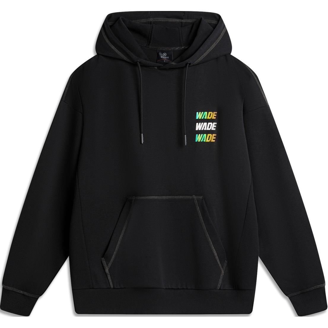 Li-Ning Wade Series Black Hoodie with Graphic Print AWDU271-1