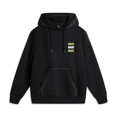 Li-Ning Wade Series Black Hoodie with Graphic Print AWDU271-1