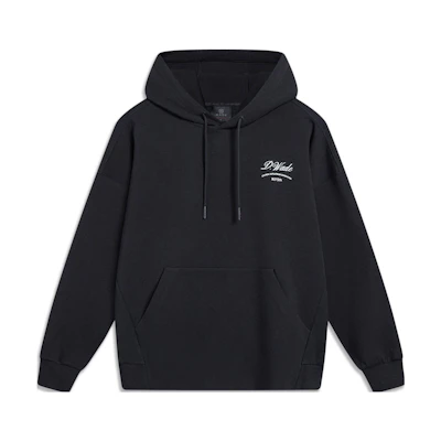Li-Ning Wade Series Black Hoodie with Letter Print and Back Duck Cap AWDT497-1