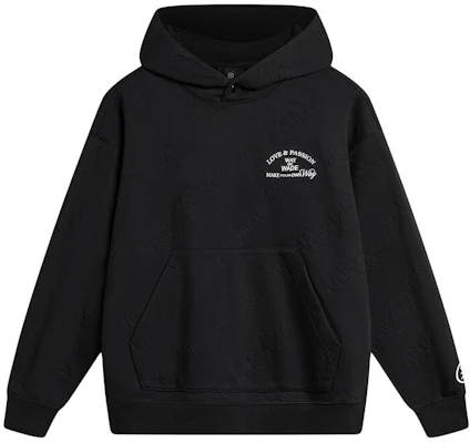 李寧 ウェイドシリーズ ブラックレター グラフィック ルーズフィットパーカー AWDU017-1 Buy 李寧 ウェイドシリーズ ブラックレター グラフィック ルーズフィットパーカー AWDU017-1