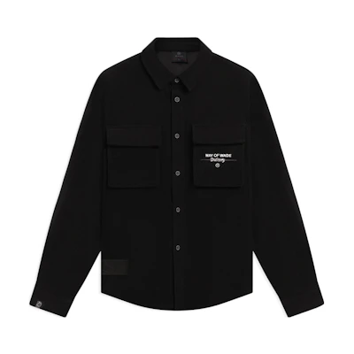 Li-Ning Wade Series Black Logo Print Single-Breasted Long Sleeve Jacket AFDSB25-1