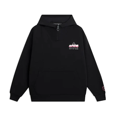 Li-Ning Wade Series Black Printed Pullover Sweatshirt AWDS811-1