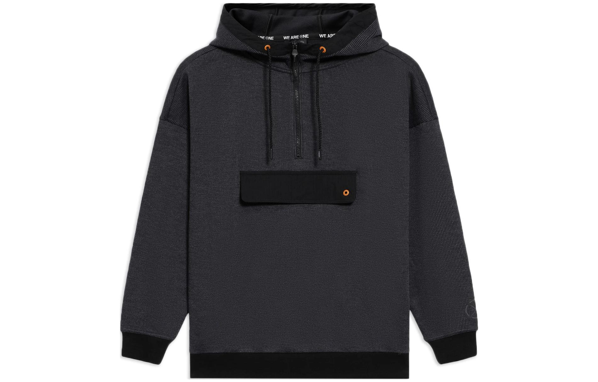 Li-Ning Wade Series Black Unisex Pullover Sweatshirt with Lettering AWDS195-4