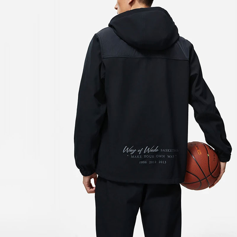 Purchase Li-Ning Wade Series Black Water-Resistant Fleece Hoodie Jacket AFDT693-1