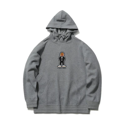 Li-Ning Wade Series Cartoon Embroidery Pullover Sweatshirt Men Grey AWDR081-2