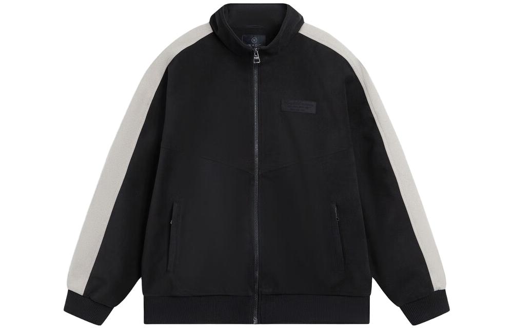 Order Li-Ning Wade Series Colorblock Knitted Jacket Black/Grey Mix AFDT691-4