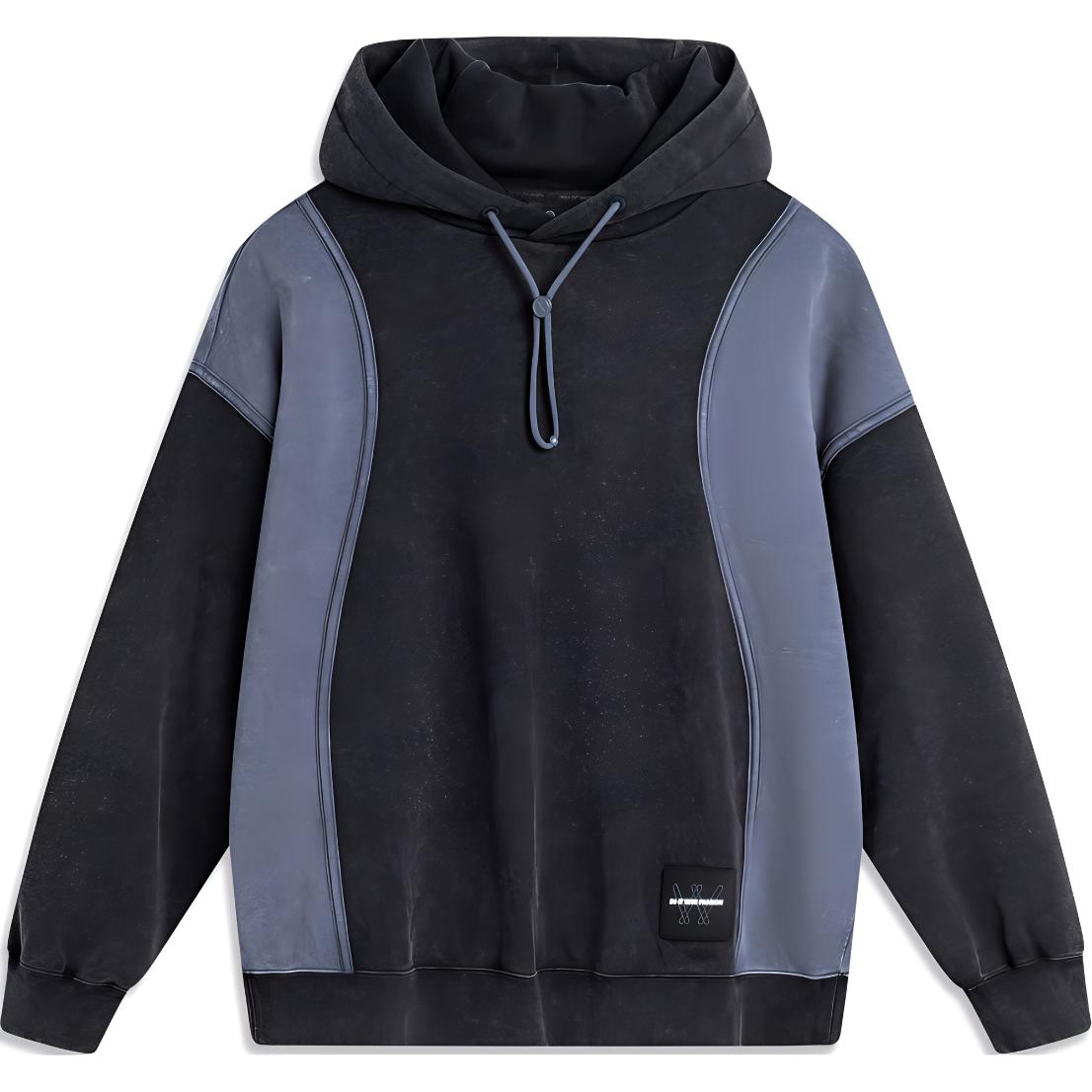Li-Ning Wade Series Colorblocked Oversized Hoodie Black - AWDU273-1