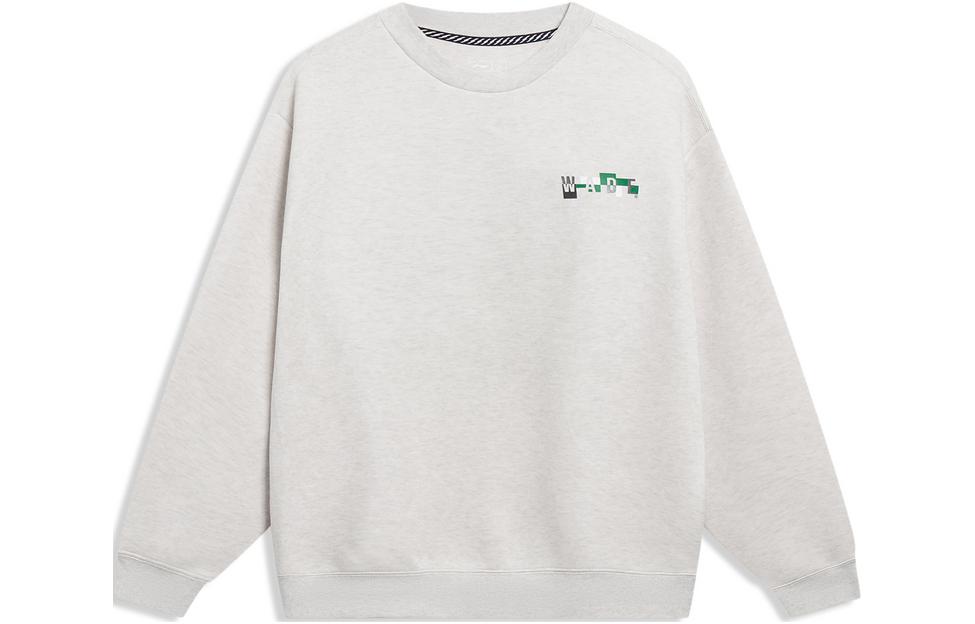 Li-Ning Wade Series Crewneck Printed Oversized Sweatshirt Gray AWDT189-2