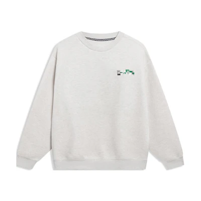 Li-Ning Wade Series Crewneck Printed Oversized Sweatshirt Gray AWDT189-2