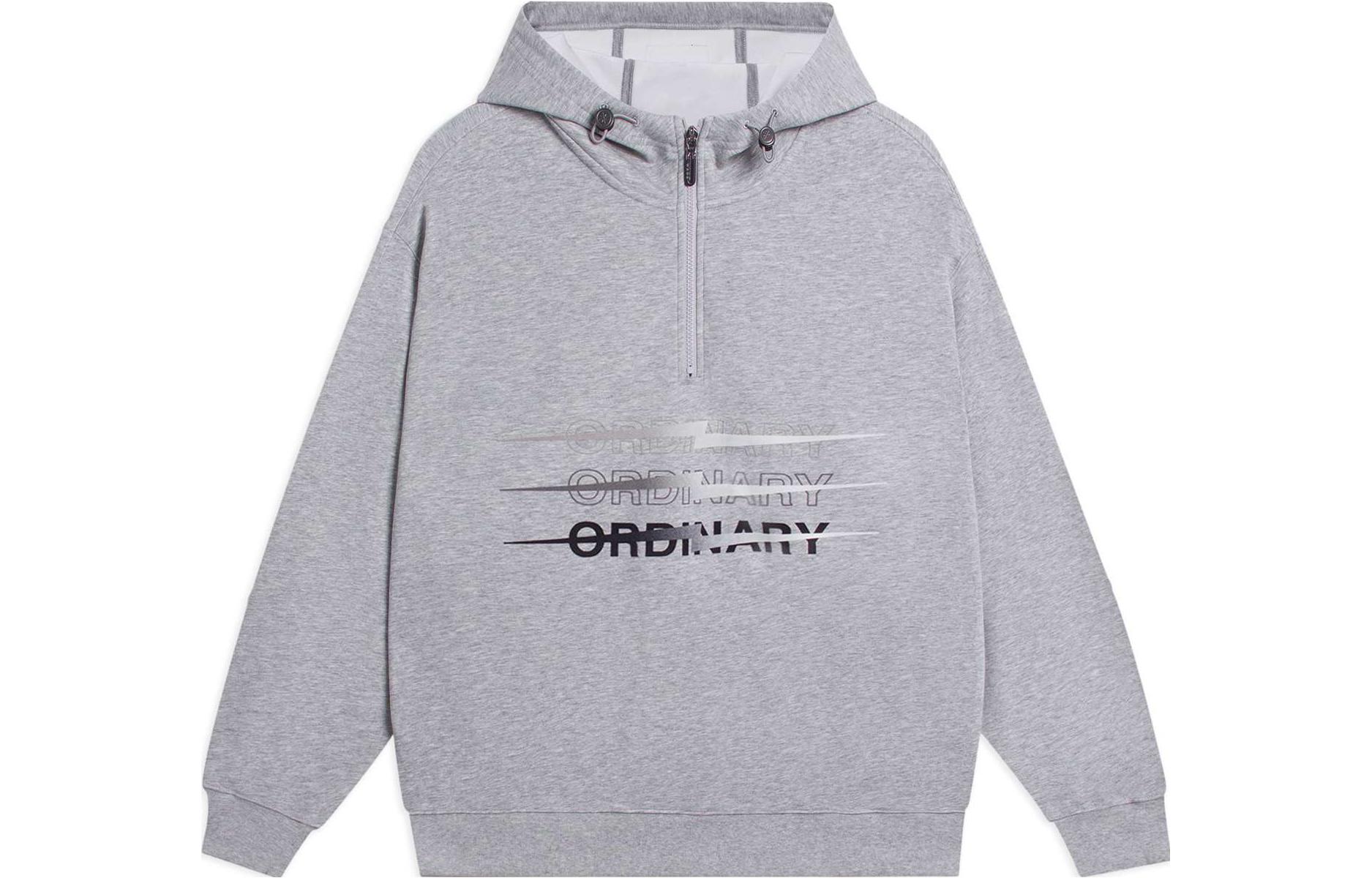 Li-Ning Wade Series Fleece Hoodie - Grey AWDSC53-3