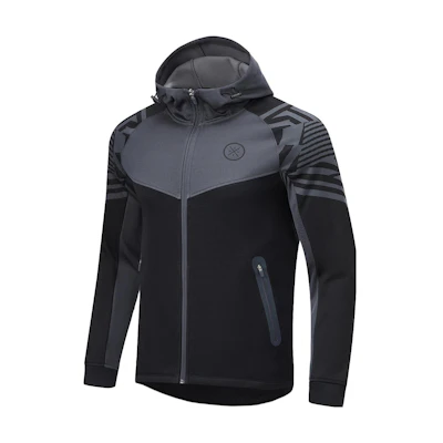 Li-Ning Wade Series Fleece Hoodie Black Cold Ebony Black AWDT919-1