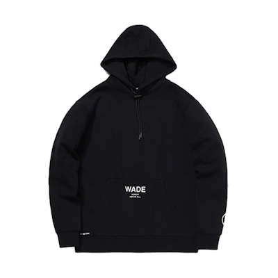 Li-Ning Wade Series Fleece Loose Pullover Hoodie - New Standard Black AWDQ701-1