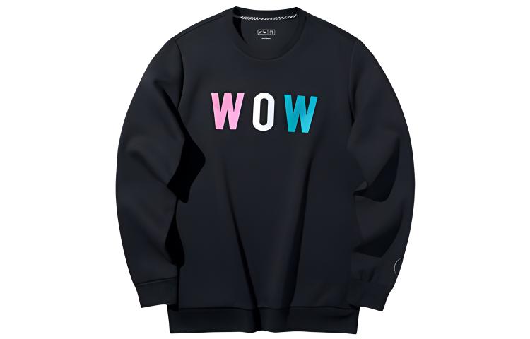 Li-Ning Wade Series Graphic Crewneck Sweatshirt Standard Black AWDQ175-1