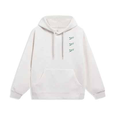 Li-Ning Wade Series Graphic Hoodie Unisex - Light Gray Heather AWDT149-9