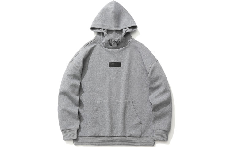 Li-Ning Wade Series Gray Loose Fit Pullover Hoodie Casual Sportswear AWDR111-1