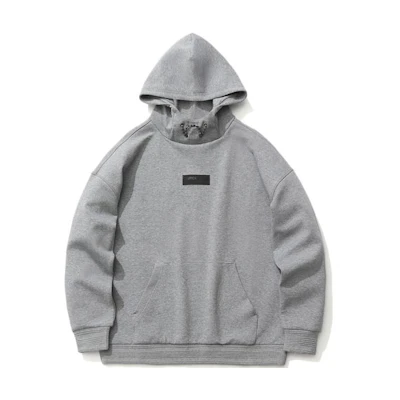 Li-Ning Wade Series Gray Loose Fit Pullover Hoodie Casual Sportswear AWDR111-1