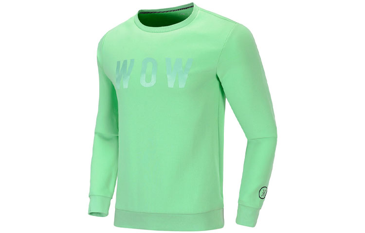 Li-Ning Wade Series Green Pullover Hoodie with Letter Print AWDQ175-5