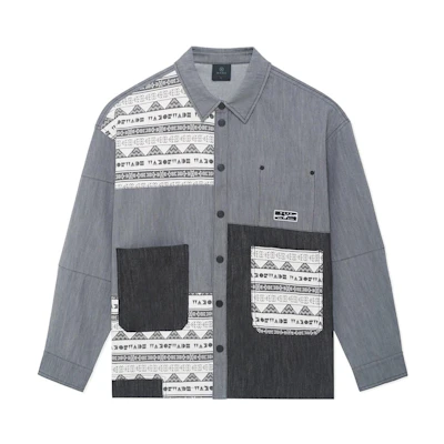 Li-Ning Wade Series Grey Button-Up Casual Jacket with Lapel Design AFDS781-1