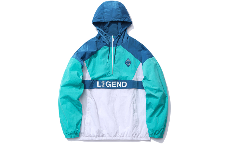 Li-Ning Wade Series Half-Zip Hoodie Jacket Men’s Ice Porcelain Green AFDR033-2