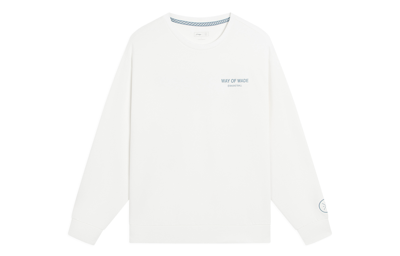 Li-Ning Wade Series Knit Pullover Sweatshirt Off-White AWDS813-3