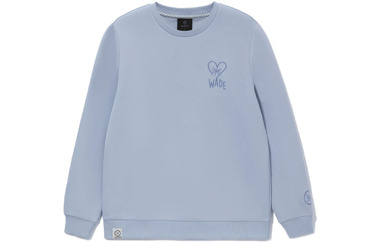 Li-Ning Wade Series Letter Crewneck Sweatshirt Blue (Unisex) AWDRG53-1