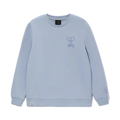 Li-Ning Wade Series Letter Crewneck Sweatshirt Blue (Unisex) AWDRG53-1