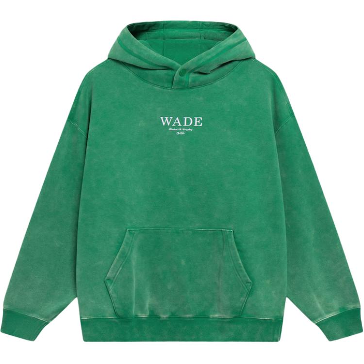 Li-Ning Wade Series Letter Print Hoodie Cold Pine Green Wash AWDT141-9