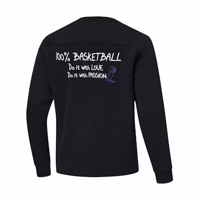 Li-Ning Wade Series Lightning Print Pullover Sweatshirt Unisex Black AWDU009-1
