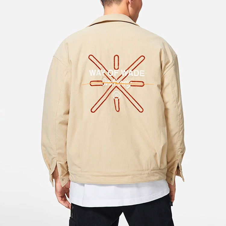 Purchase Li-Ning Wade Series Logo Patch Polo Collar Jacket Off-White AJMS065-3