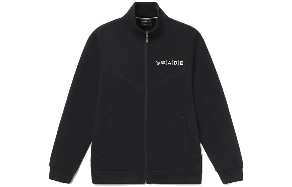 Li-Ning Wade Series Logo Print High Collar Casual Jacket Black AWDR847-1