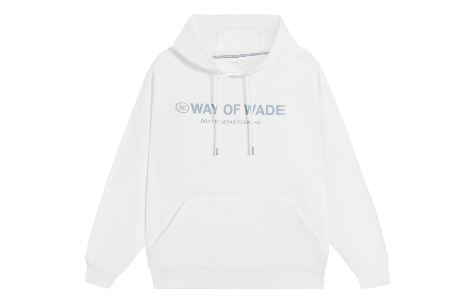 Li-Ning Wade Series Logo Print Hoodie Unisex Off-White Long Sleeve Pullover AWDS809-5