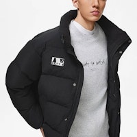 李寧韋德系列標誌印花男士防水羽絨外套 黑色 AYMT153-1 Shop 李寧韋德系列標誌印花男士防水羽絨外套 黑色 AYMT153-1