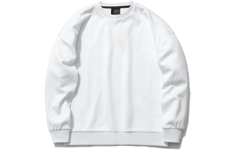 Li-Ning Wade Series Loose Knit Pullover Casual Sweatshirt Unisex White AWDR069-3
