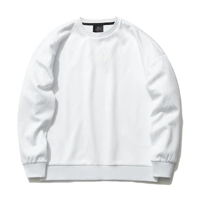 Li-Ning Wade Series Loose Knit Pullover Casual Sweatshirt Unisex White AWDR069-3