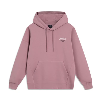 Li-Ning Wade Series Pink Hoodie with Letter Print - Fashion Relaxed Fit AWDT497-7