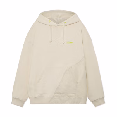 Li-Ning Wade Series Pocket Spliced Loose Hoodie Unisex Off-White AWDR735-1