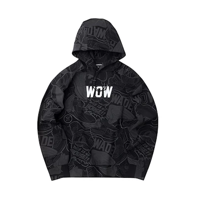 Li-Ning Wade Series Pullover Hoodie Black Print - Style AWDQ539-1
