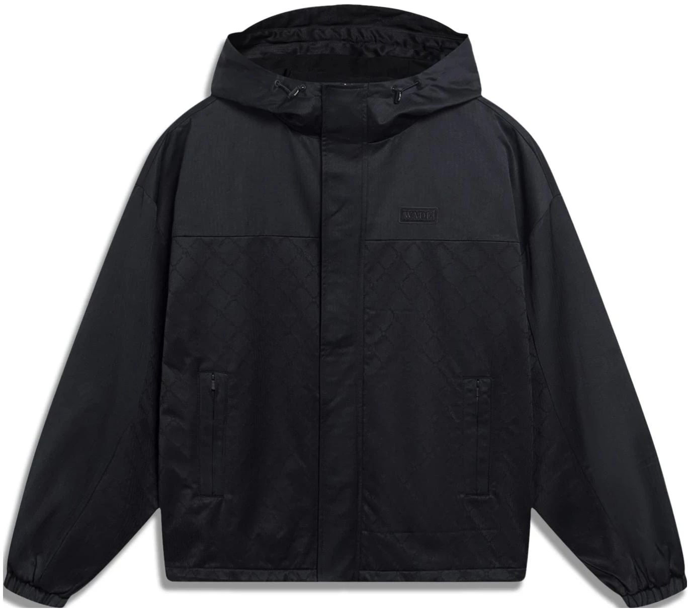 li-ning-wade-series-solid-color-loose-hoodie-windbreaker-men-black-jacquard-print-afdt-077-1