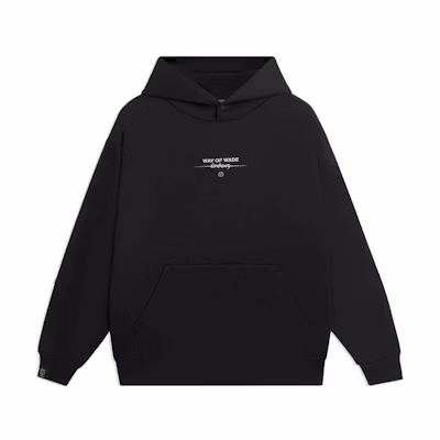 Li-Ning Wade Series Unisex Black Hoodie with Solid Color & Letter Print AWDSC39-1