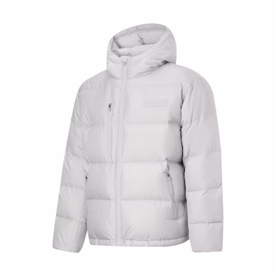 Li-Ning Wade Series Water-Repellent Short Down Jacket Men’s - Riverstone Gray AYMT155-3