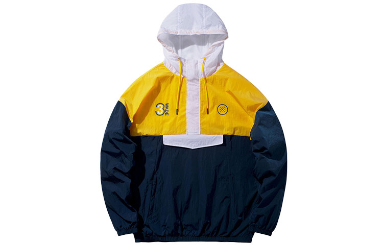 Li-Ning Wade Series Windproof Loose Fit Colorblock Hoodie Jacket Blue () AFDQ121-3