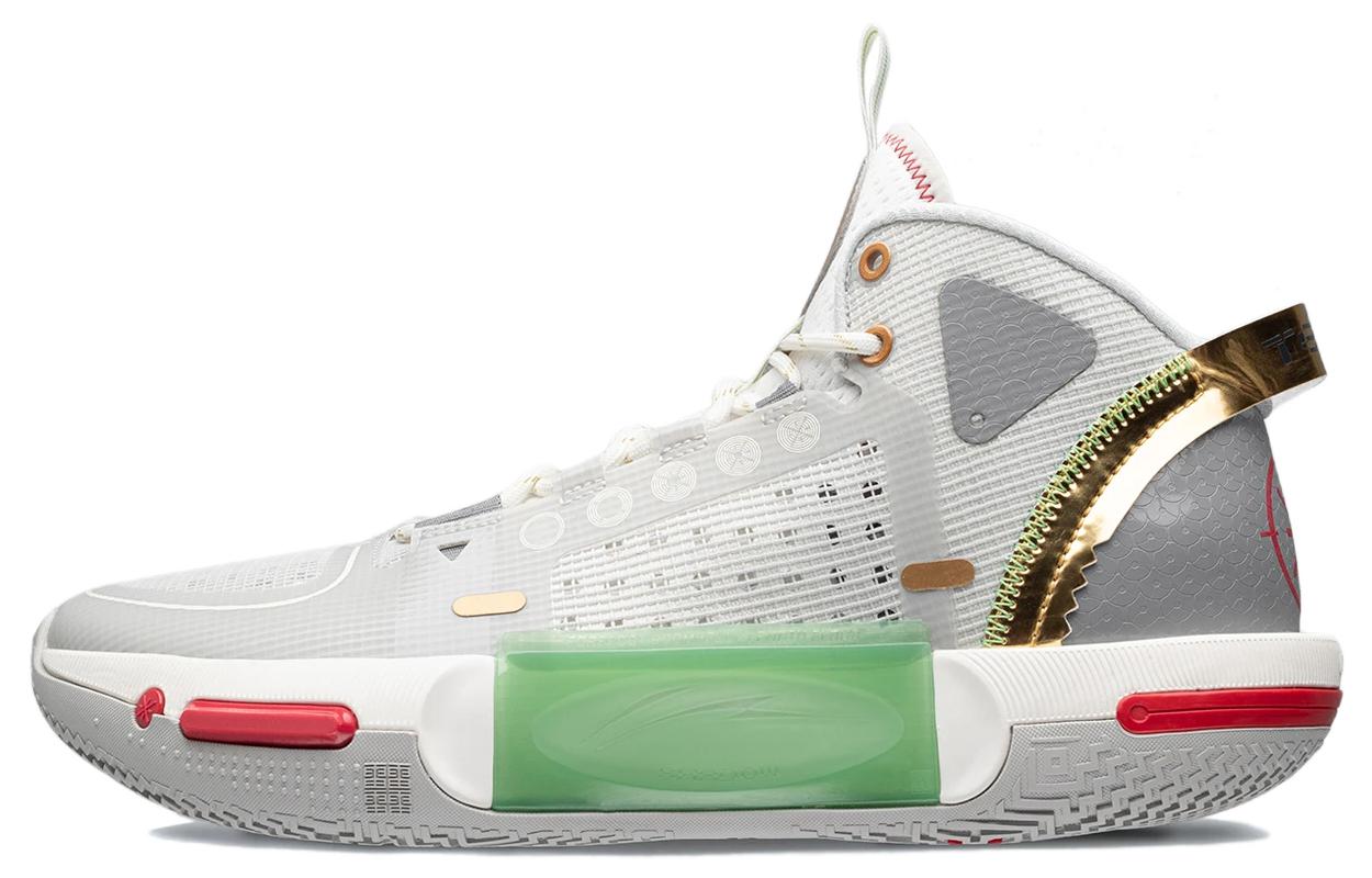 Buy LiNing李寧 幻影4 舒適時尚 輕巧回彈 中筒 籃球鞋 灰綠