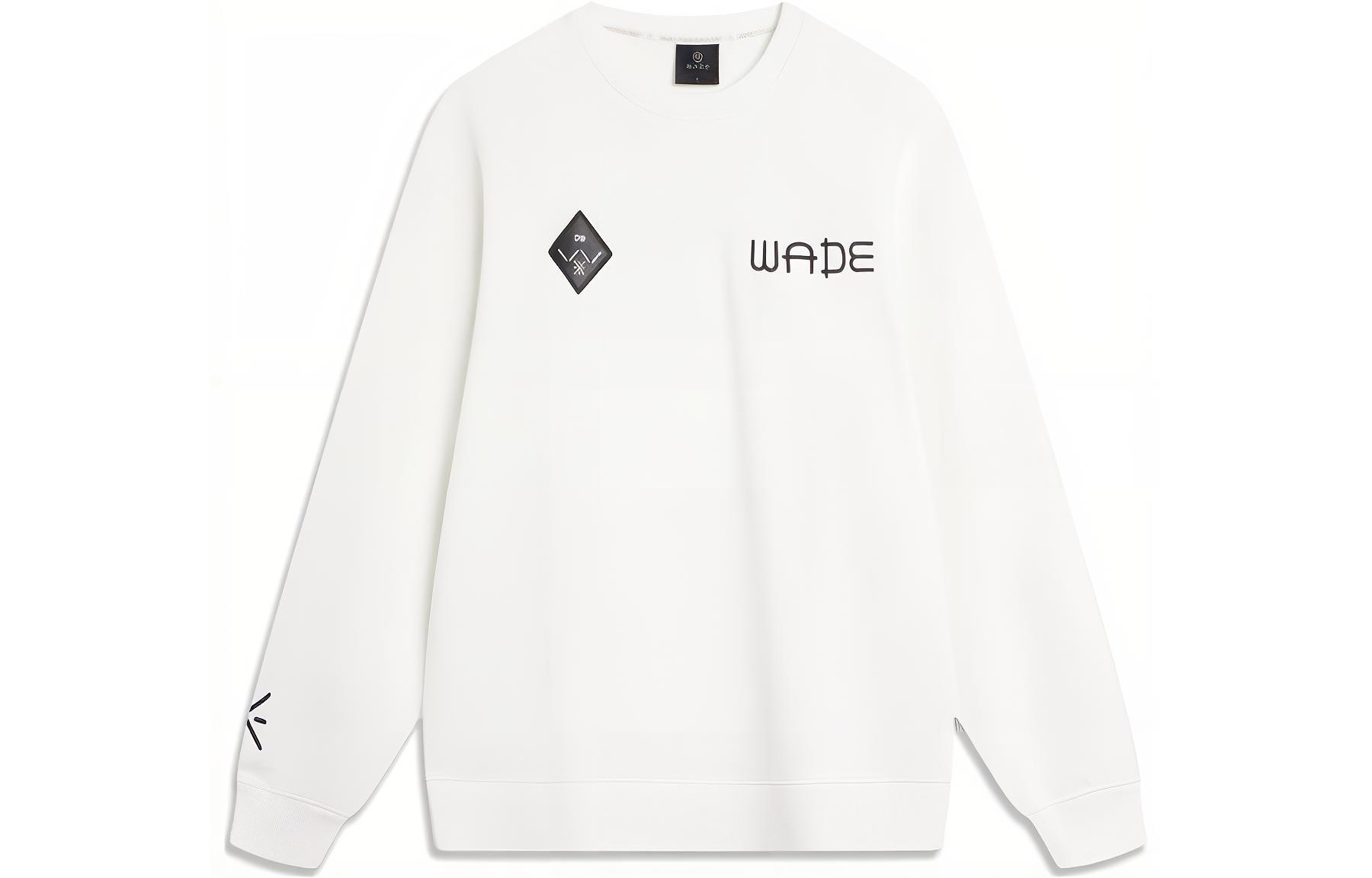 Li-Ning Wade Artist DFT Collab Graphic Pullover Sweatshirt Unisex Off-White AWDTB79-2