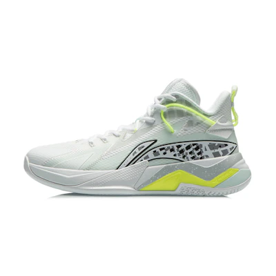 Li-Ning War Falcon Mid Professional Basketball Shoes 'White Green'